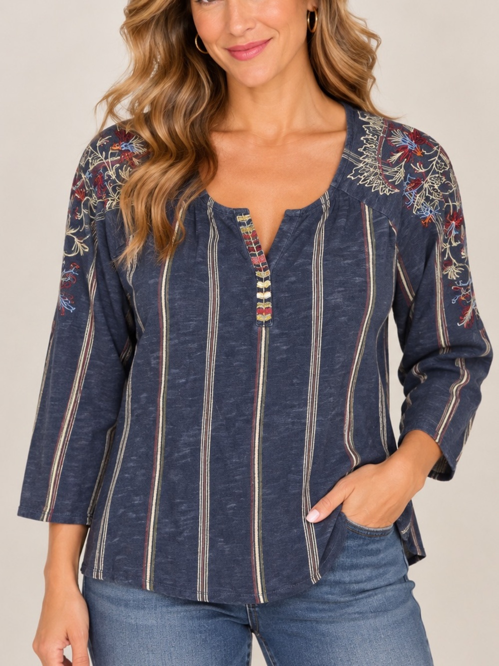 Hannah Embroidered Top